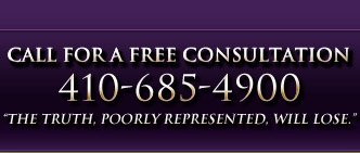 Call for free consultation 301-555-1212; The truth poorly represented will loose