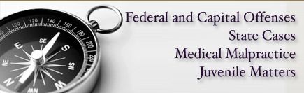 Medical malpractice, traffic infractions, juvenile matters, federal criminal